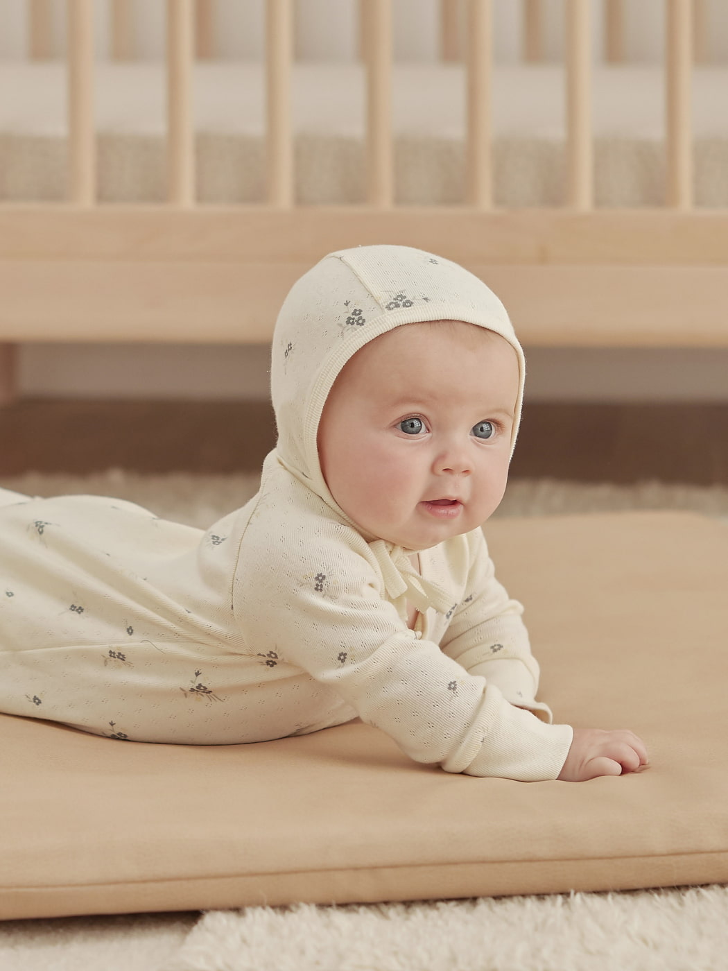 Baby Bonnet - Ditsy Ocean