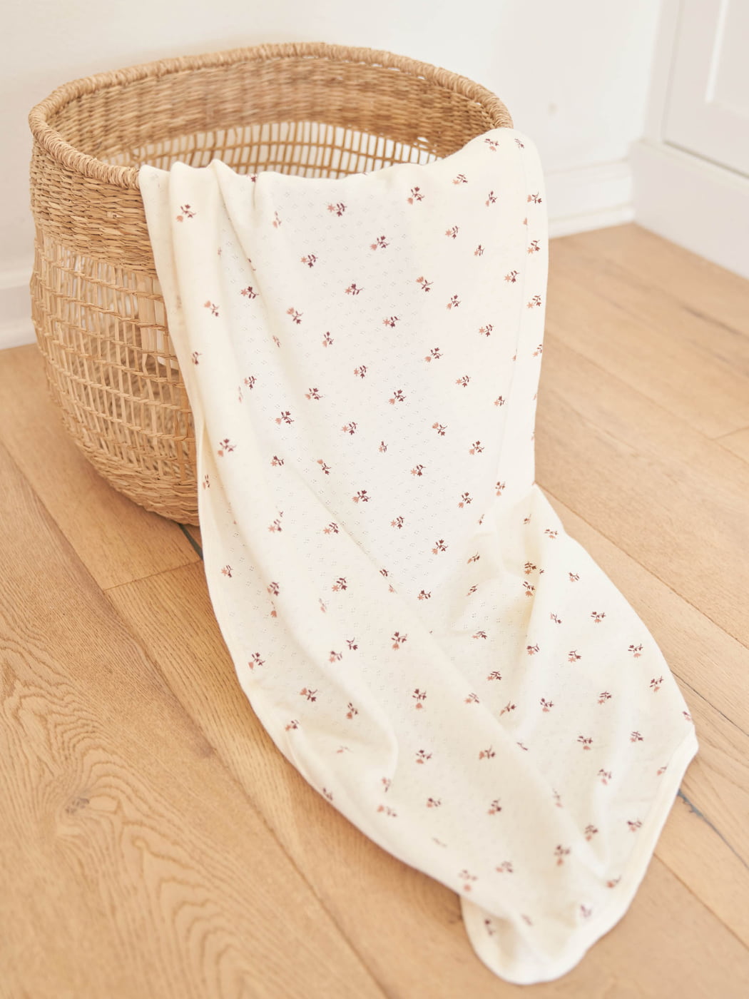 Pointelle Baby Blanket - Rose Fleur
