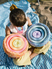 Balance Stepping Stones Original + Inside - Rainbow Pastel