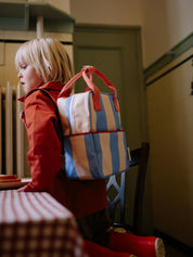 Small Envelope Backpack - Cloud Blue Stripes