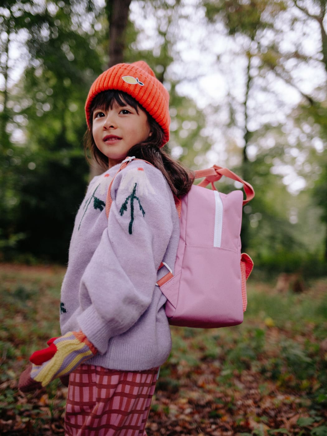 Small Envelope Backpack - Rosebay Pink
