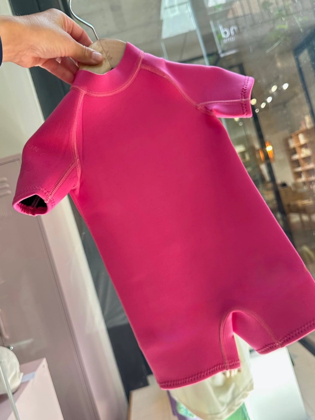 Short Sleeve Springsuit Wetsuit - Candy Pink