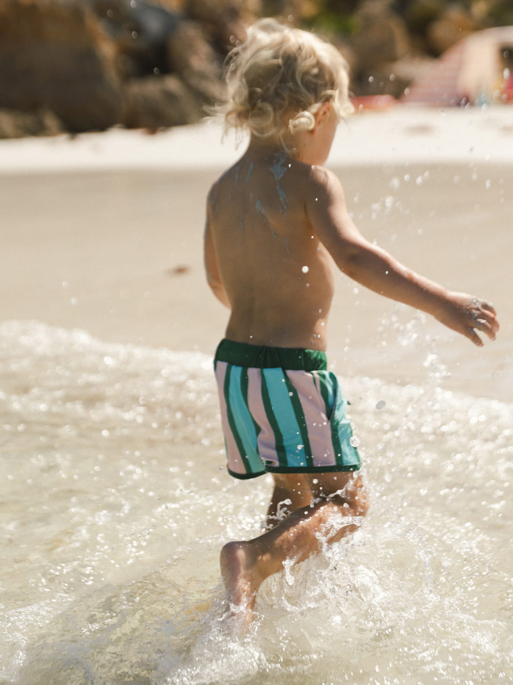 Stripe Swim Shorts - Green