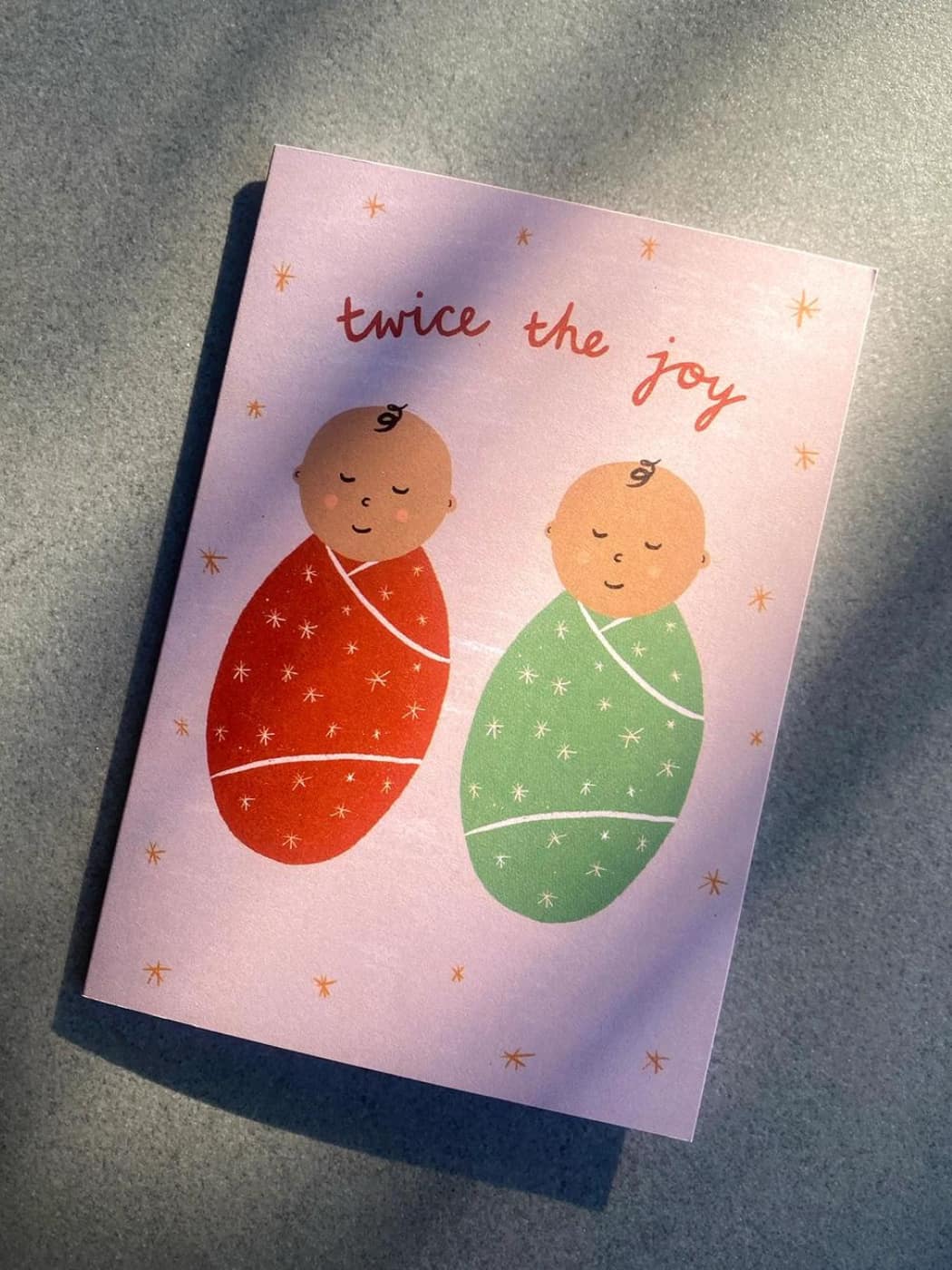 Twice the Joy Twins Card