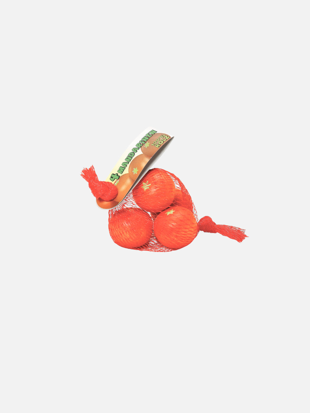 Wooden Mandarins in a Net