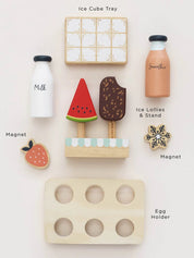 Wooden Play Fridge and Freezer