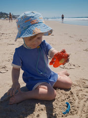 Rib Onesie - Sea Blue