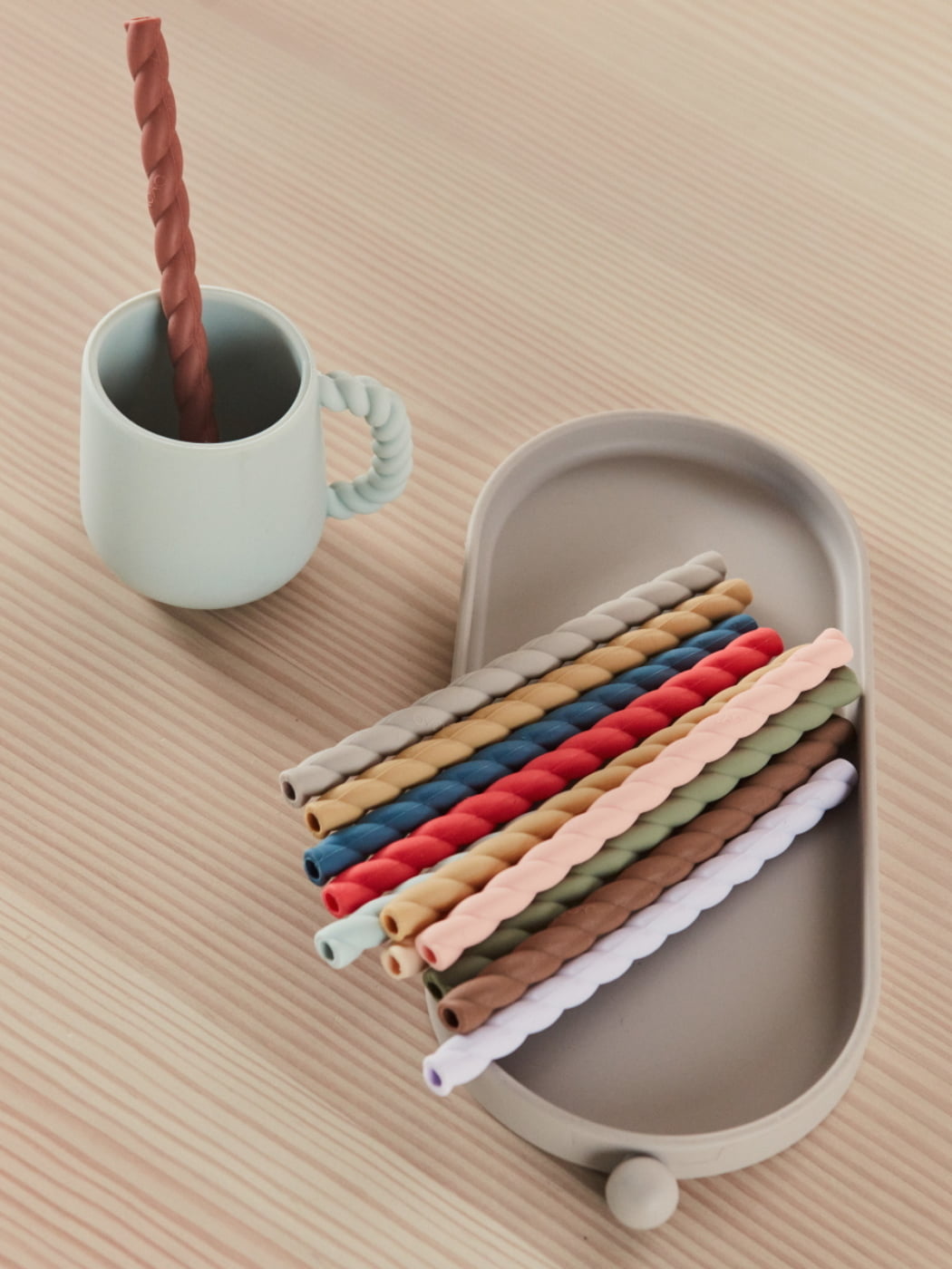 Mellow Silicone Straws - Caramel