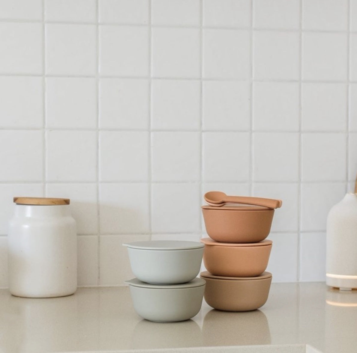 Silicone Bowl + Lid - Cloud