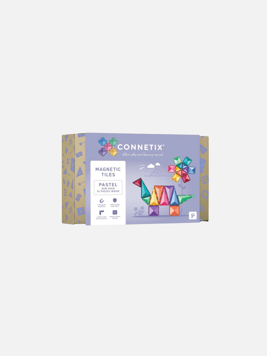 Magnet Tiles - 32 Piece Pastel Mini Pack