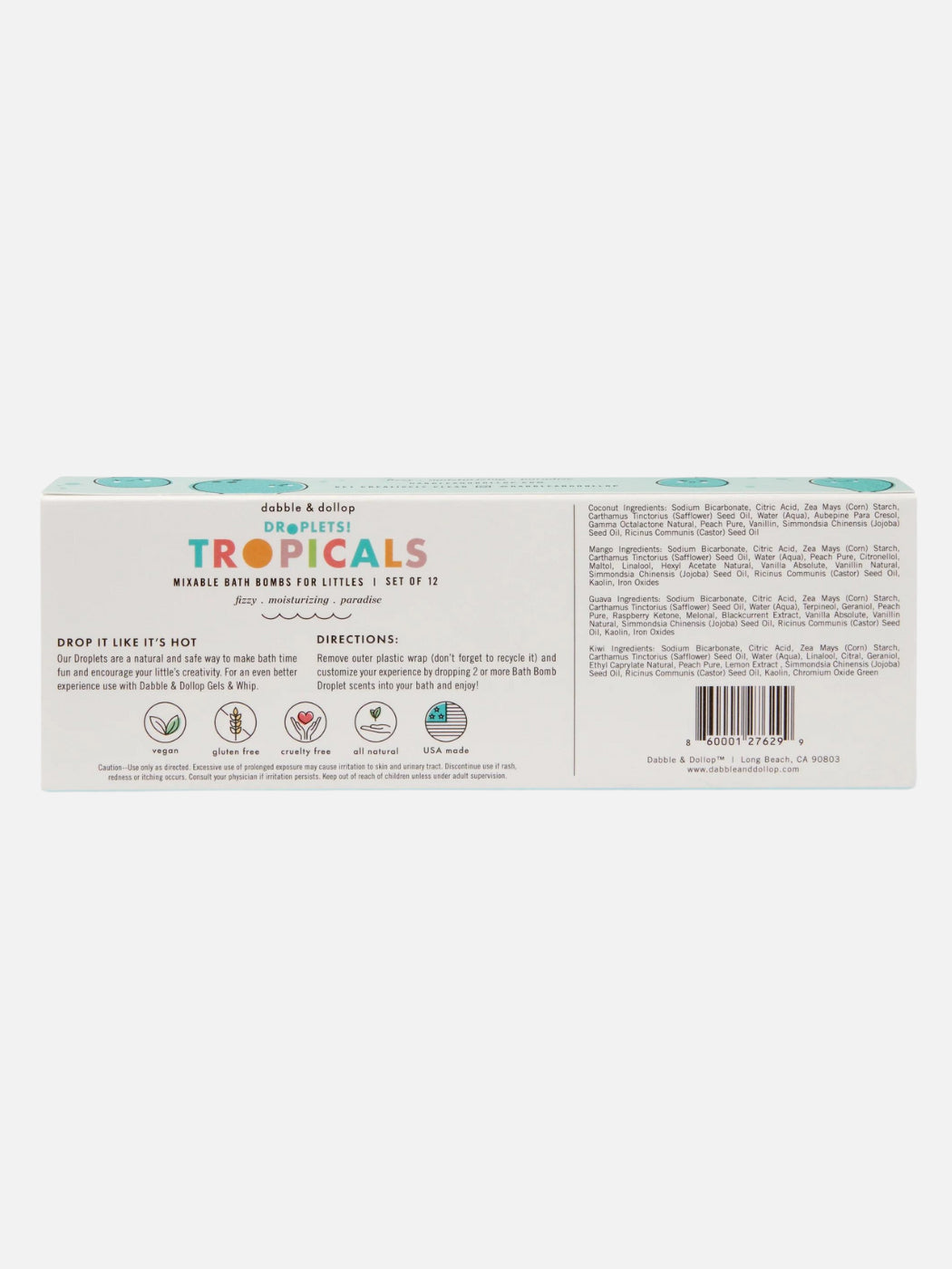 Fizzy Bath Bombs 12 Pack - Tropicals