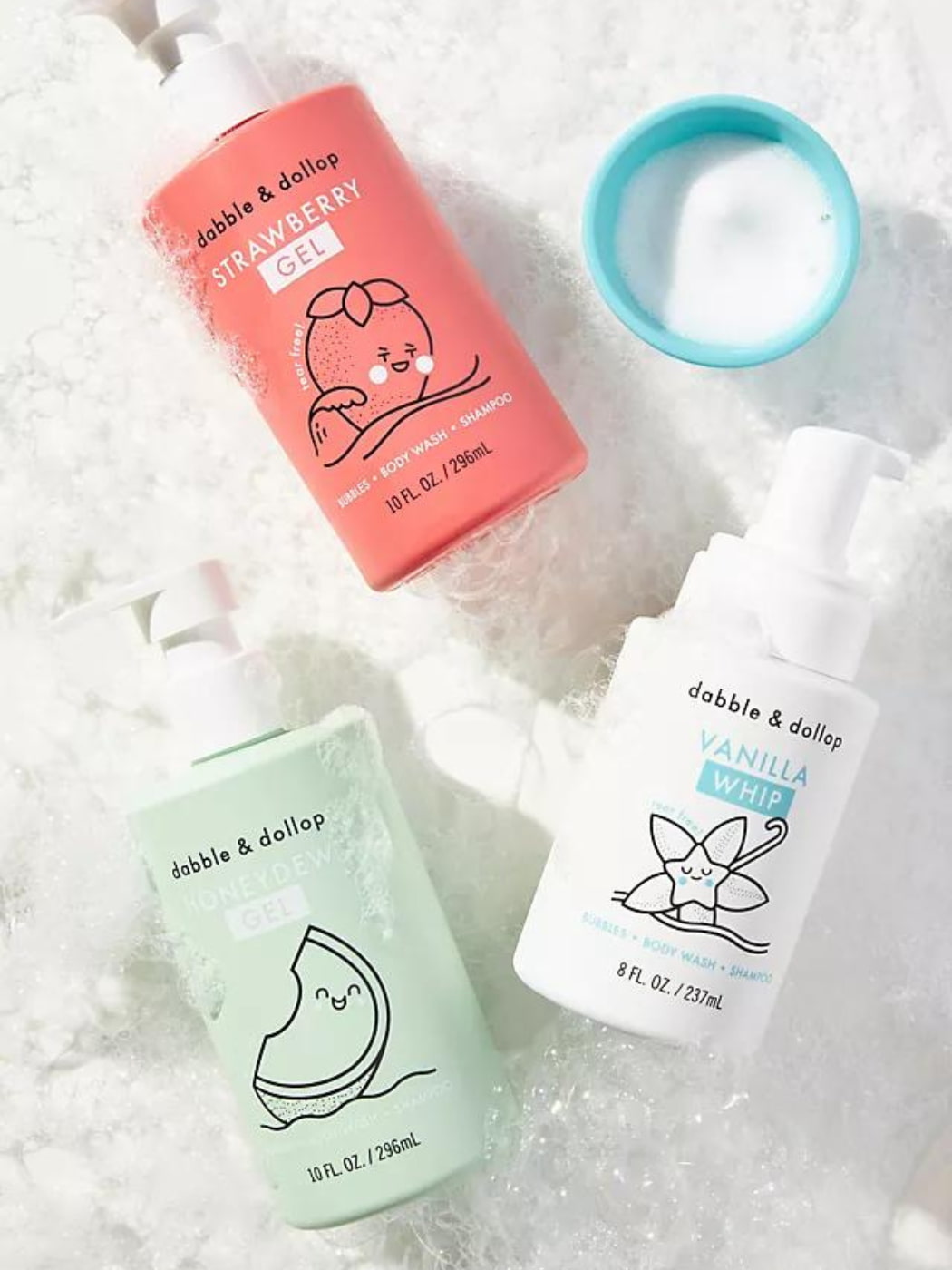 Foaming Shampoo, Bubble Bath & Body Wash - Vanilla