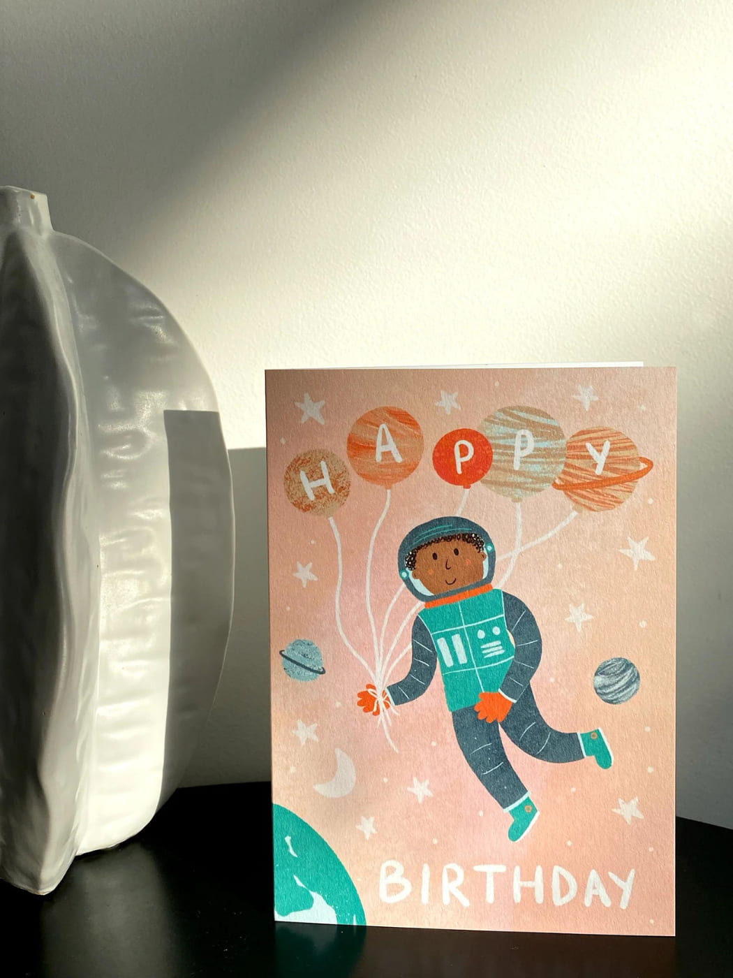 Astronaut Happy Birthday Card