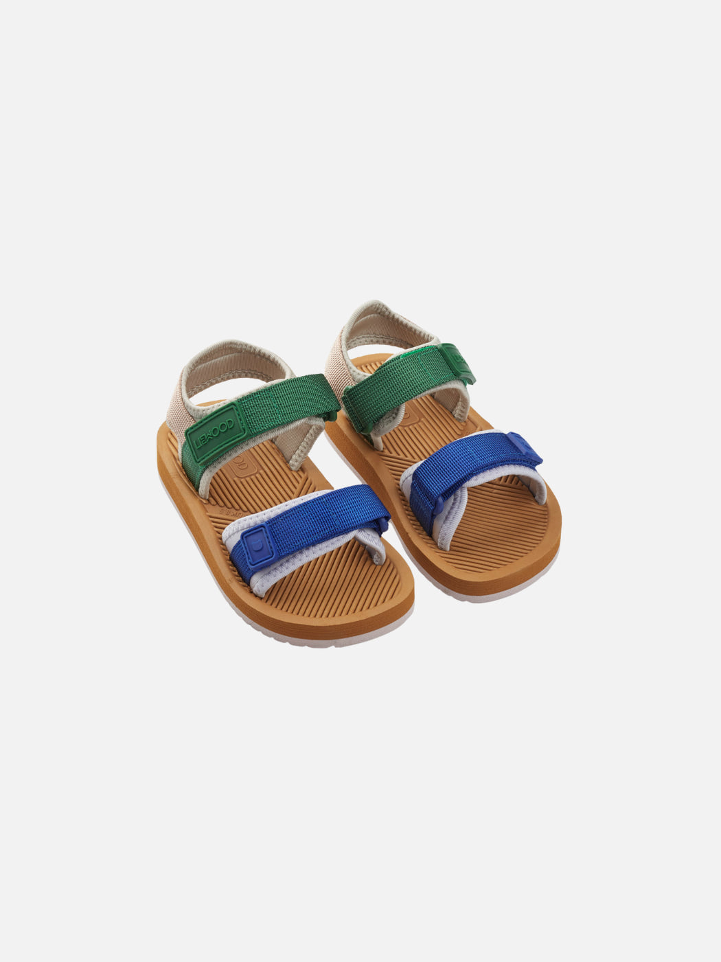 Monty Sandals - Bright Green + Blue
