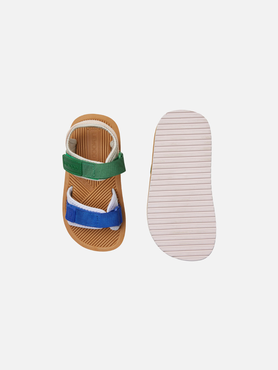 Monty Sandals - Bright Green + Blue