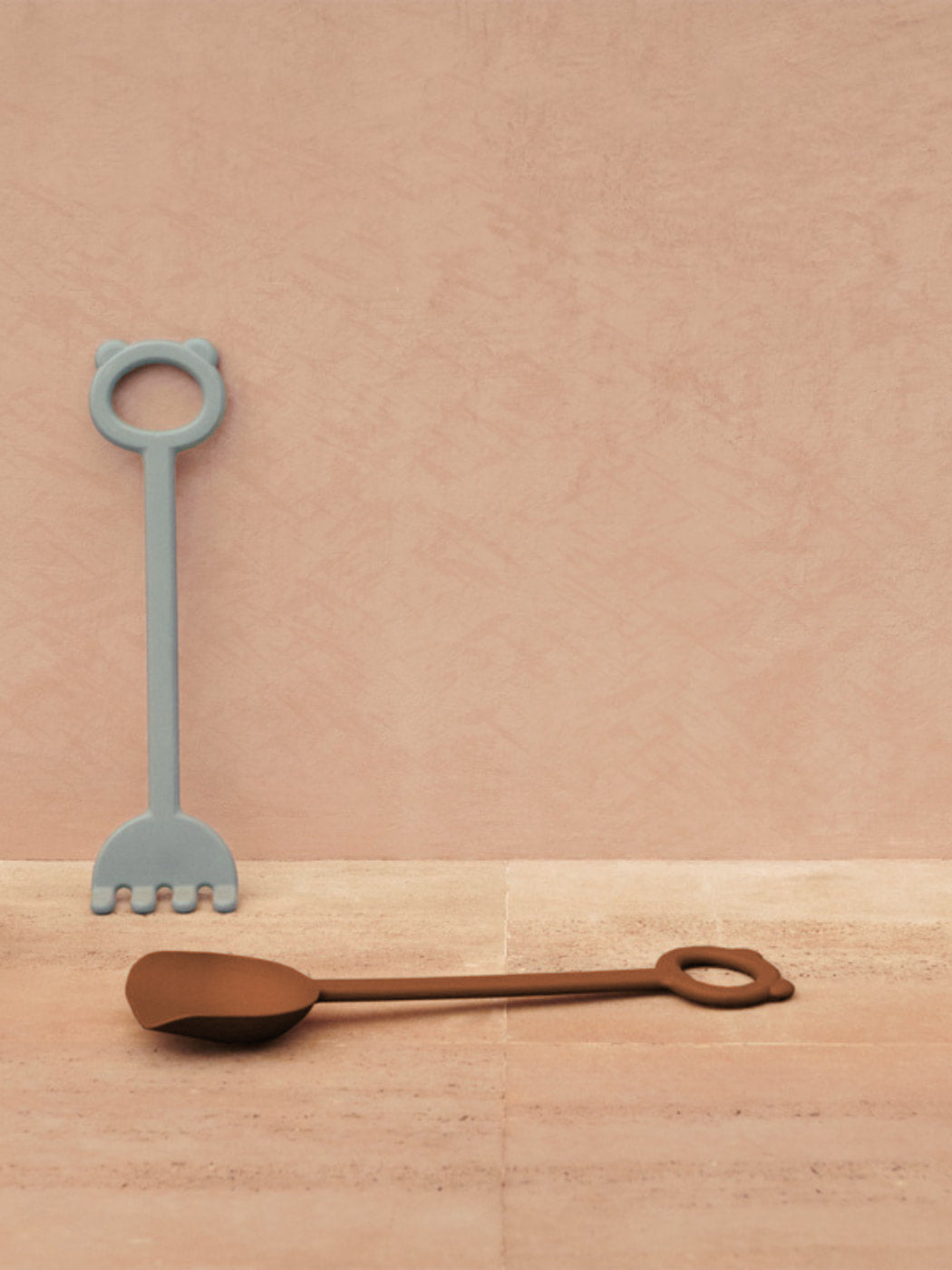 Shovel and Rake - Mustard and Sea Blue