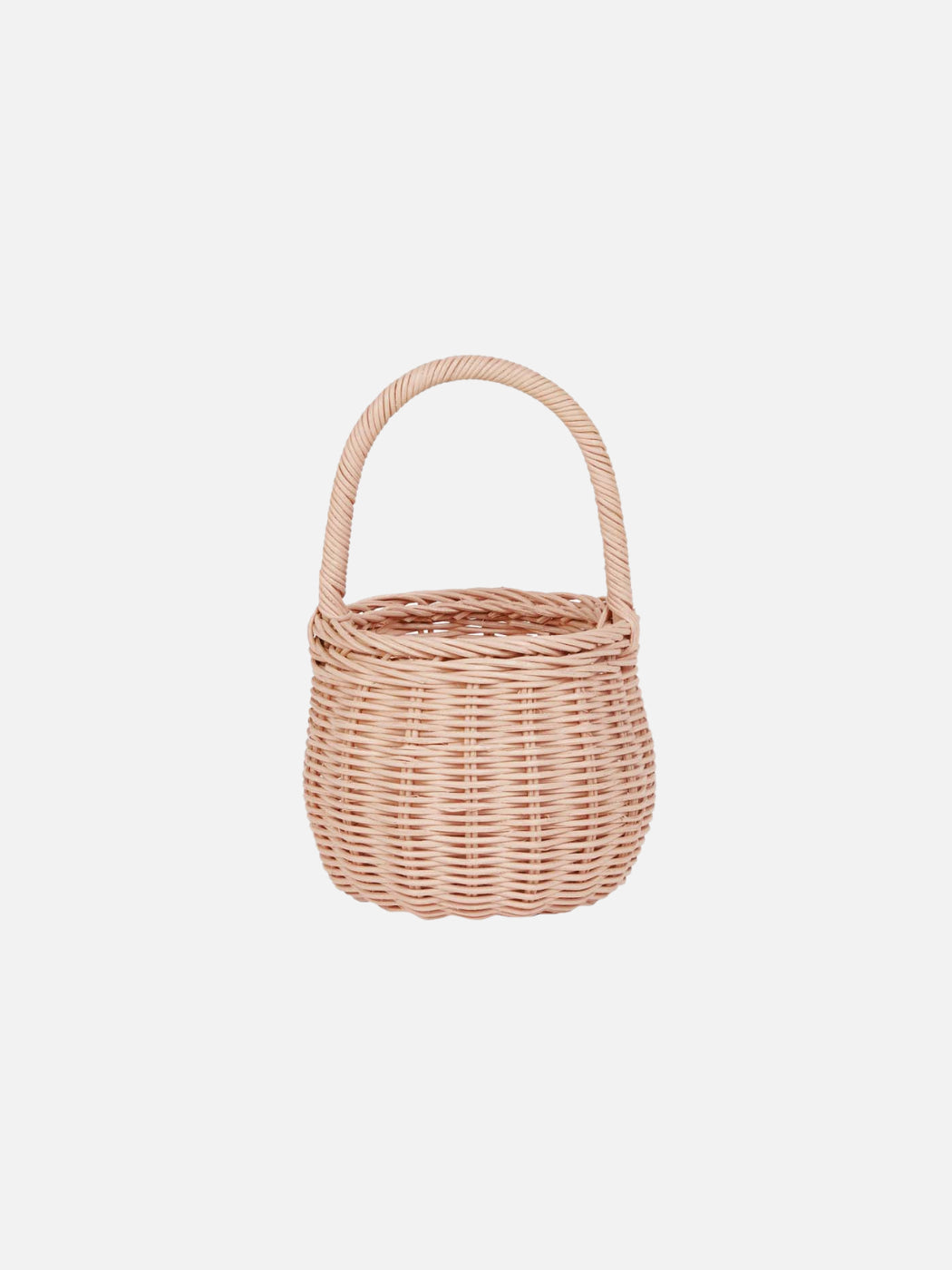 Rattan Berry Basket - Rose