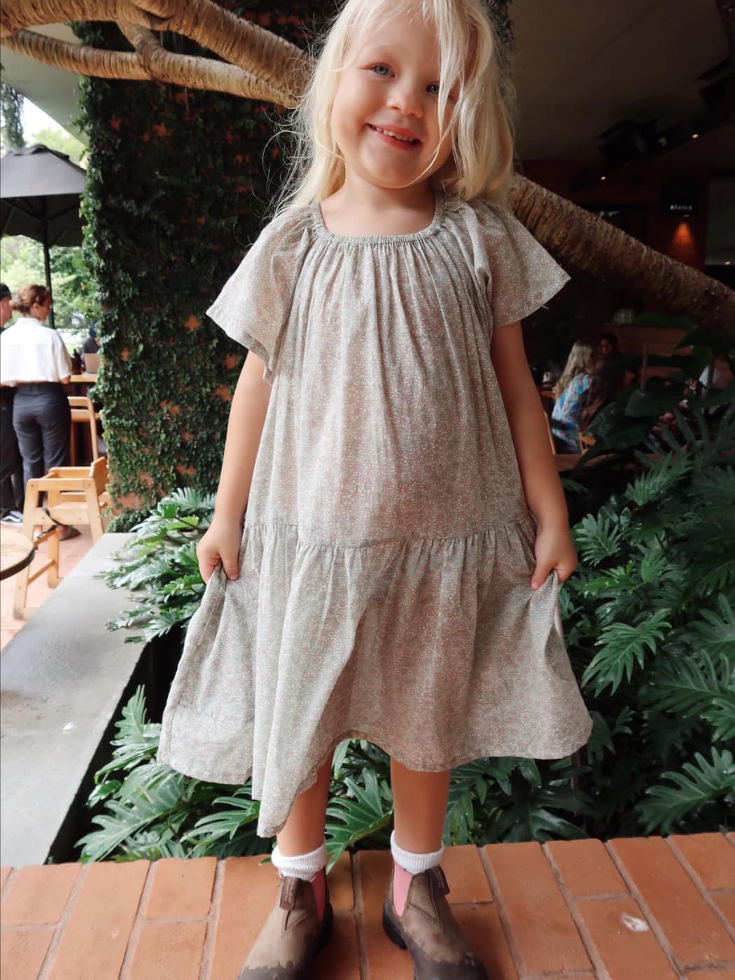 Flutter Dress - Garden Mint