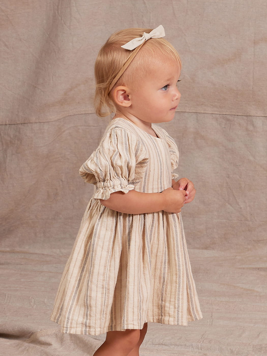 Jolene Dress - Pool Pinstripe