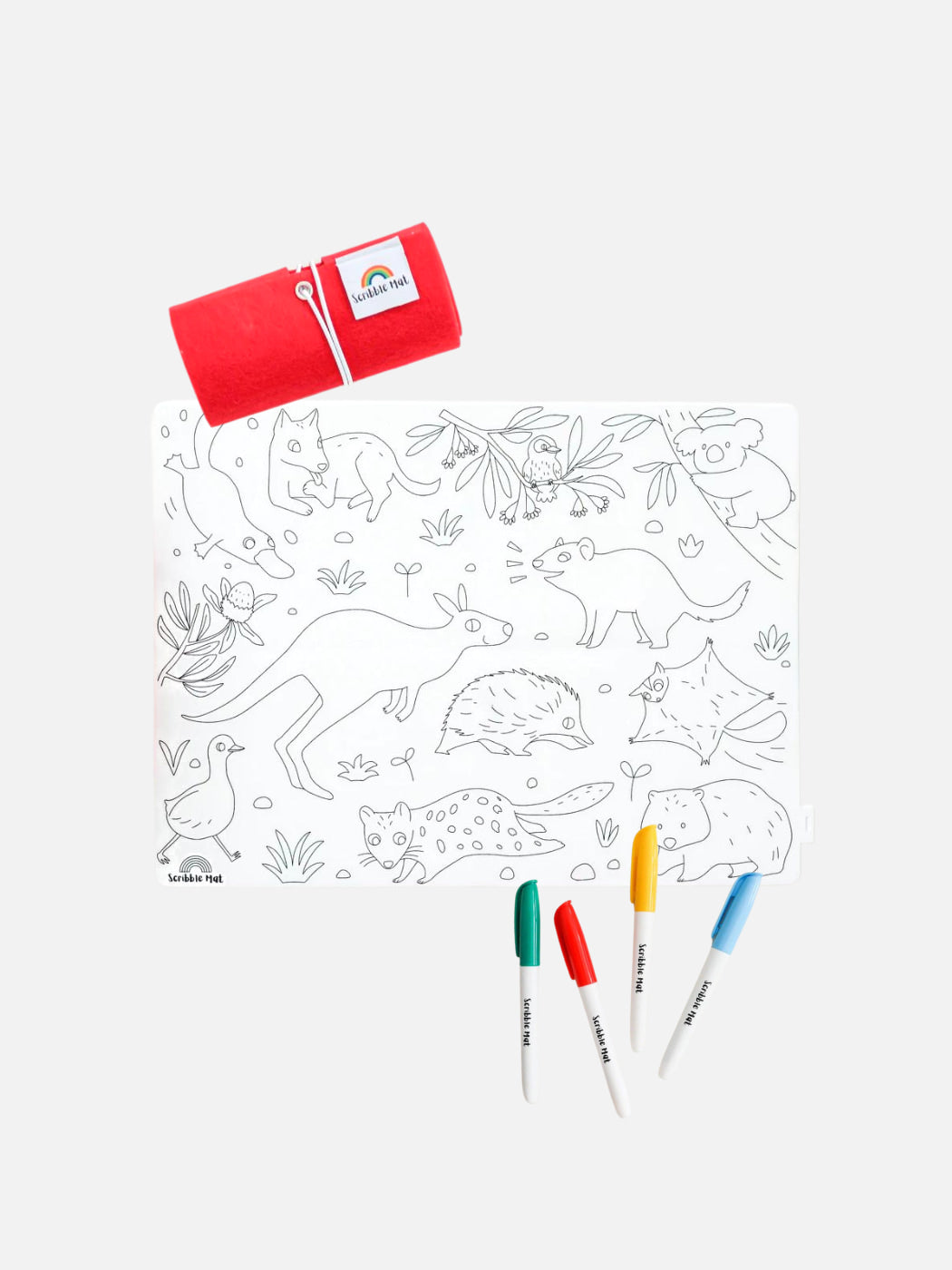 Scribble Mat - Baby Australian Animals