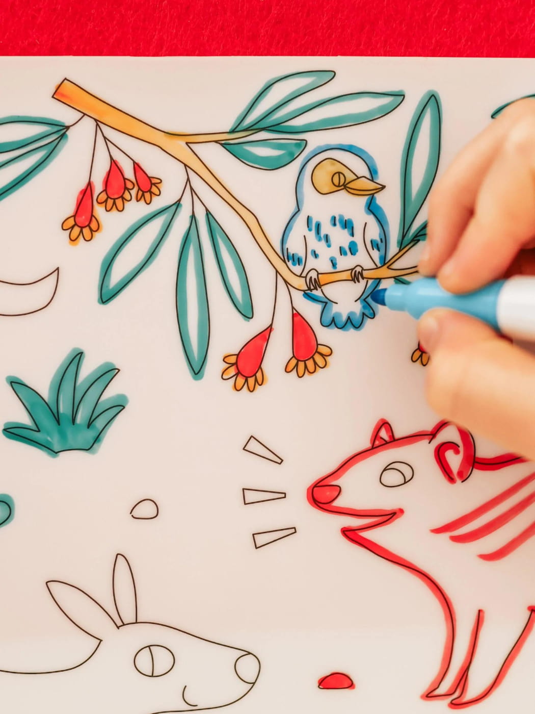Scribble Mat - Baby Australian Animals
