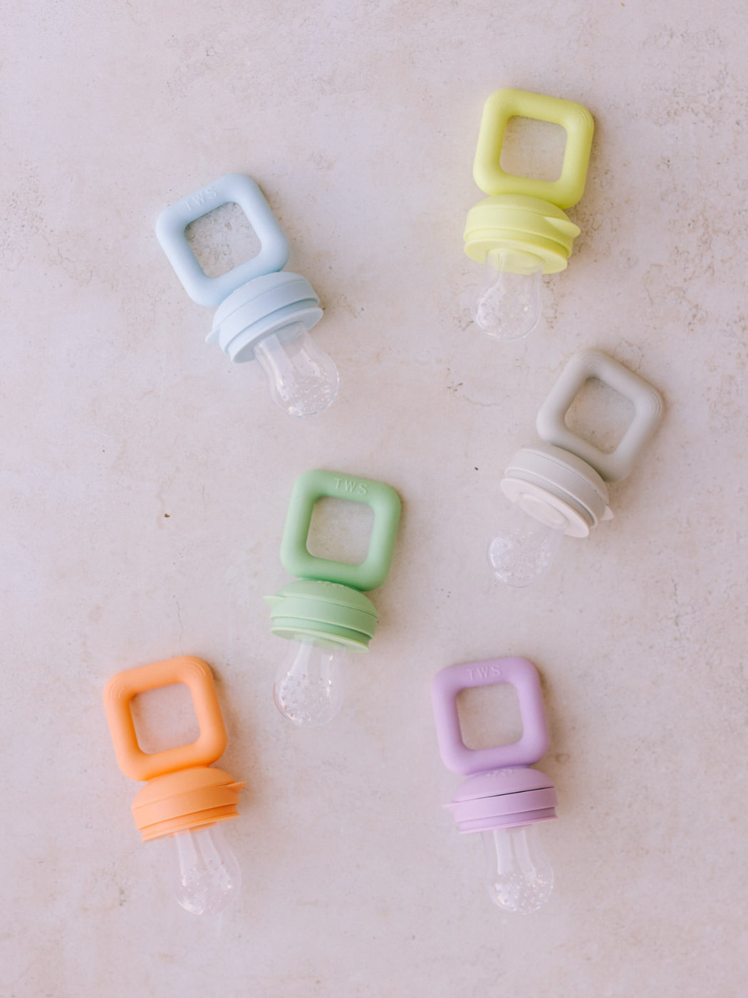 Silicone Teether Feeder - Stone