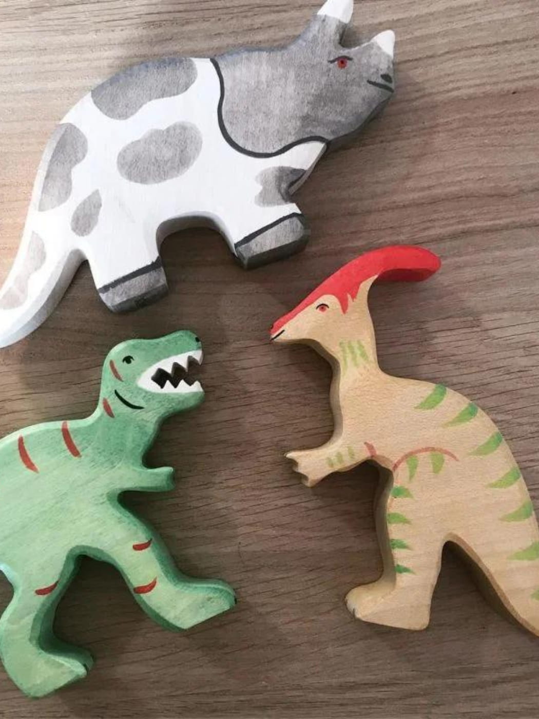 Wooden Parasaurolophus