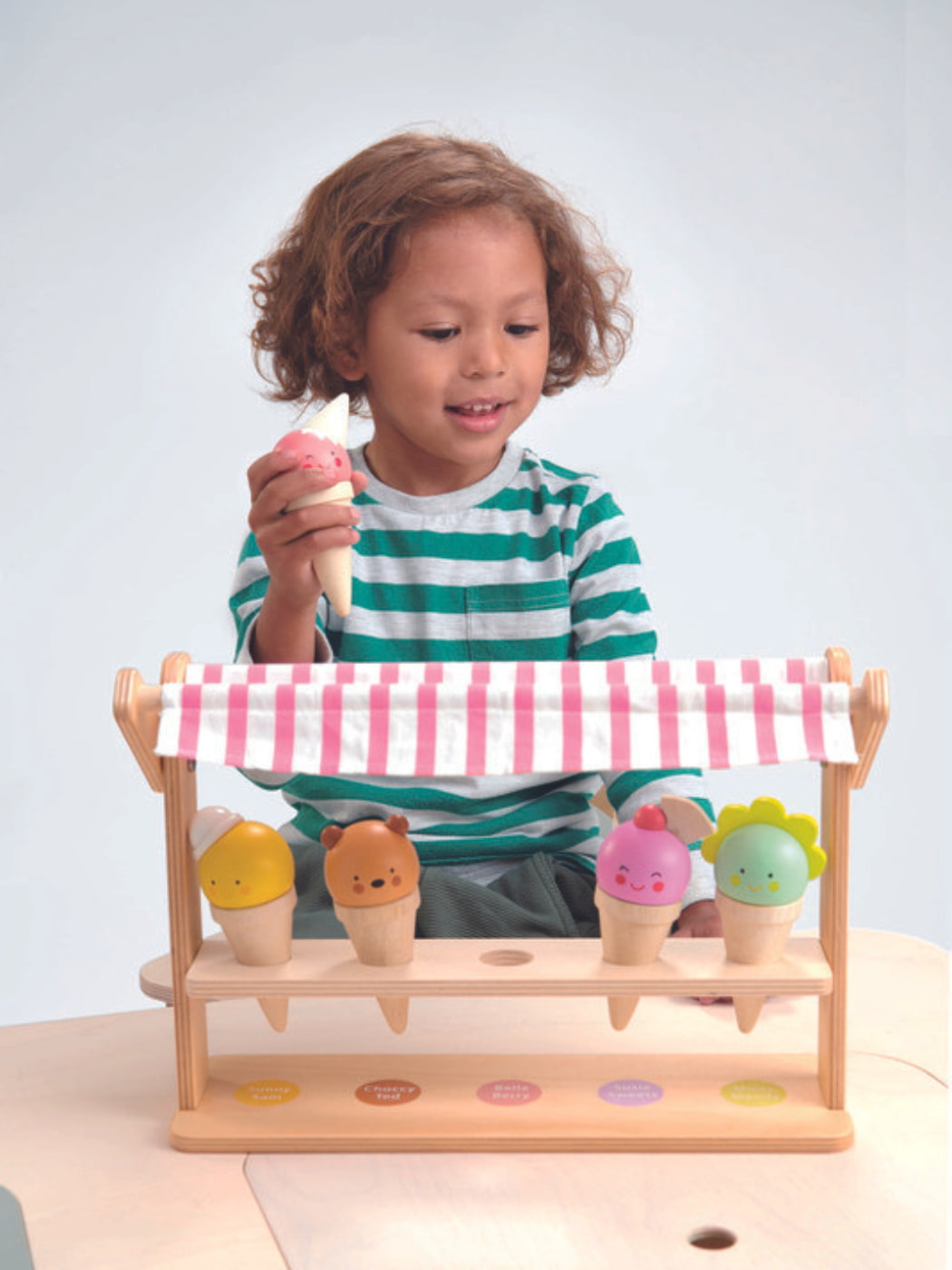 Wooden Ice Cream Scoops + Smiles