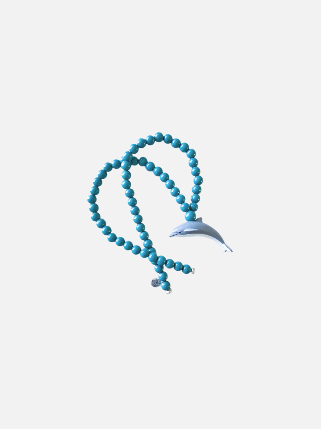 Wooden Animal Necklace - Teal Dolphin