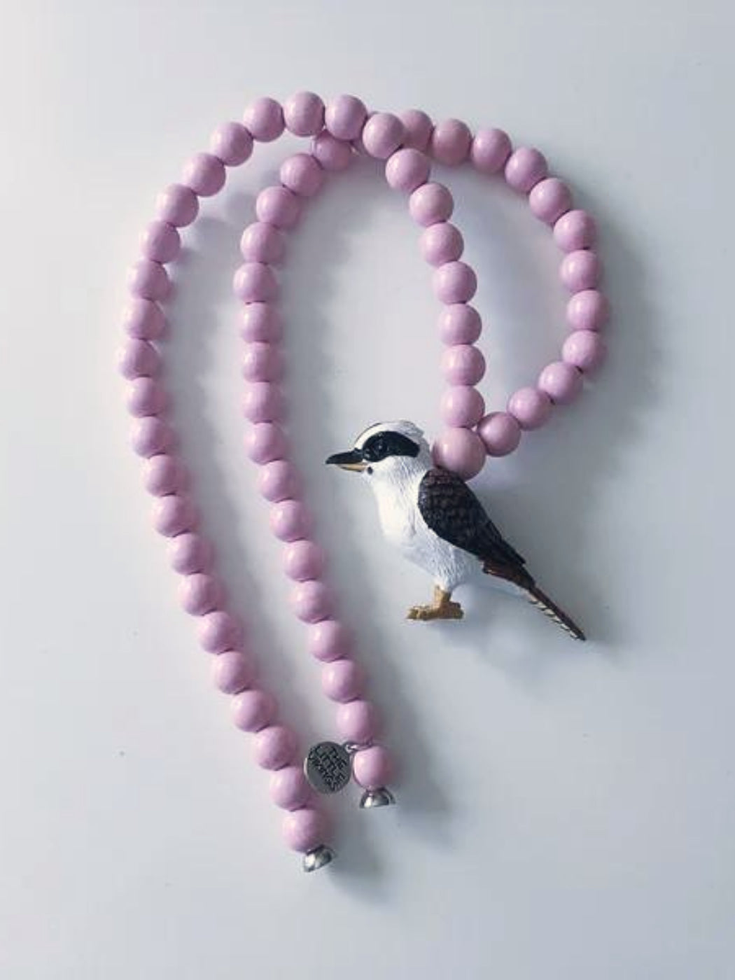 Wooden Animal Necklace - Candyfloss Kookaburra