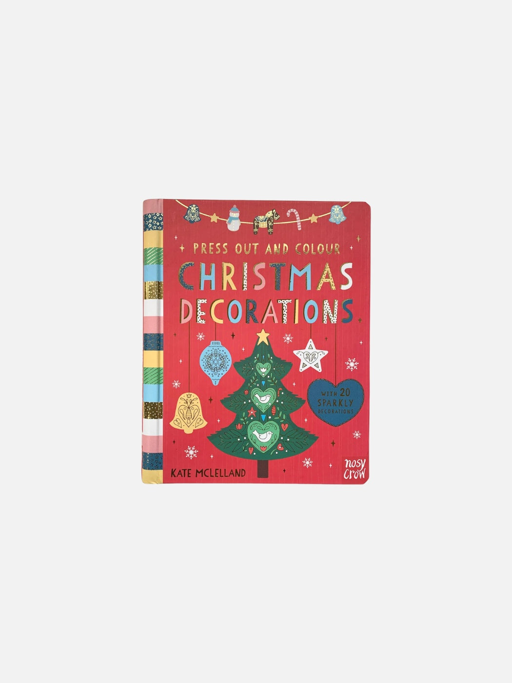 Press Out + Colour Christmas Decorations